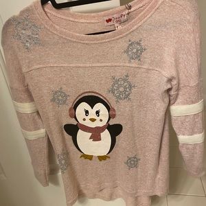 Cute penguin long sleeve shirt.